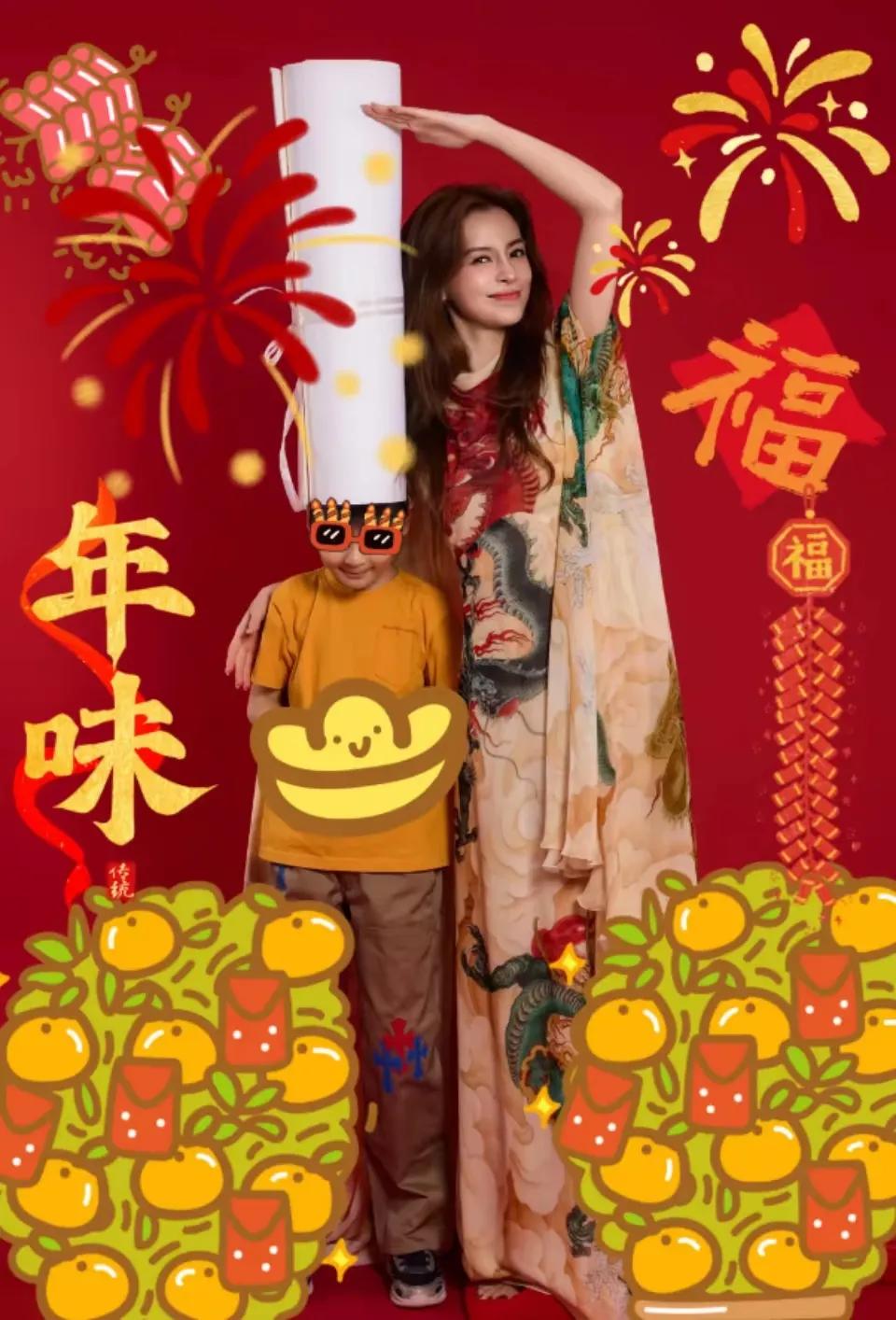 Baby与儿子小海绵春节团圆照曝光，离婚